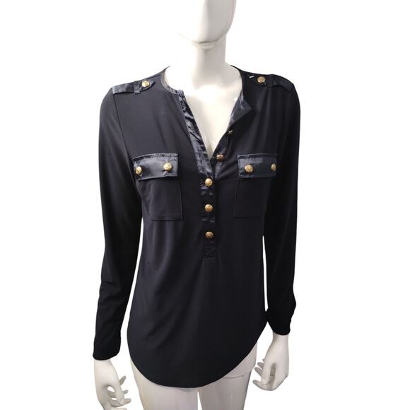 Elie Tahari Women's size Medium Quiet Luxury Old Money Preppy Country Club Top - Picture 3 of 13